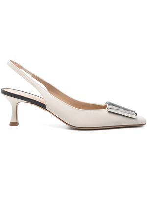 Pumps Arienne in pelle di vitello écru ROBERTO FESTA | ARIENNEOFFWHITE